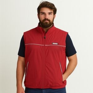Vineyard Vines Nor'easter Fleece Lined Reflective Nylon Vest Outerwear - Men's